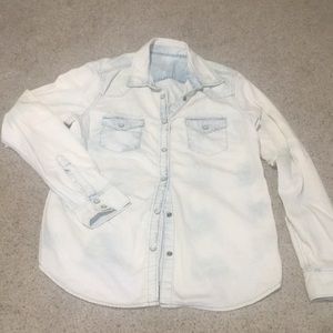 Gap Acid Washed Denim Button Down